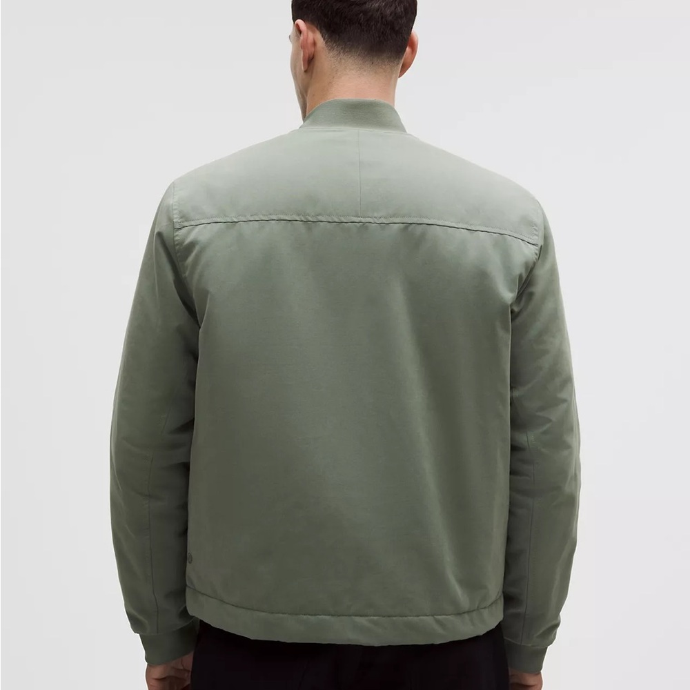 lululemon Men's Olive Bomber Jacket reversible quilted - Picture 4 of 4